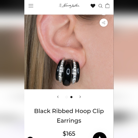 Kenneth Jay Lane Clip earrings - Picture 2 of 4